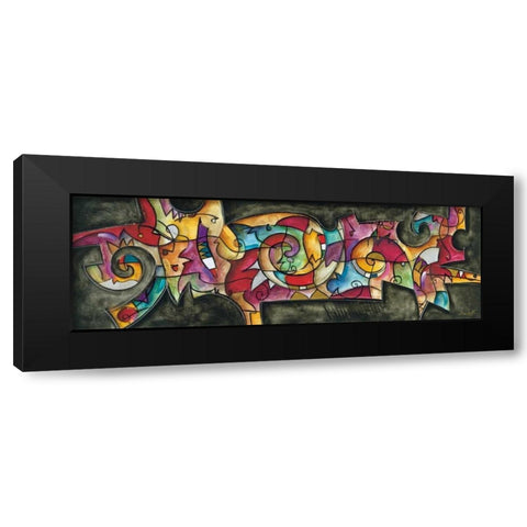 All Night Long Black Modern Wood Framed Art Print by Waugh, Eric