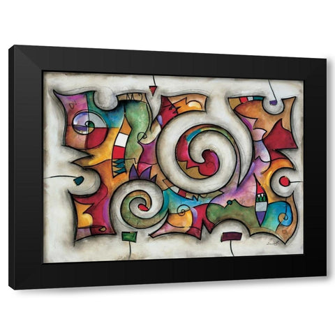 Quadra Black Modern Wood Framed Art Print with Double Matting by Waugh, Eric