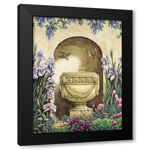 Garden Alcove I Black Modern Wood Framed Art Print with Double Matting by Wright, Elizabeth