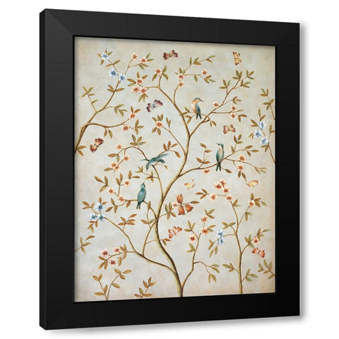 Le Printemp II Black Modern Wood Framed Art Print by Bouchardeau, Frances