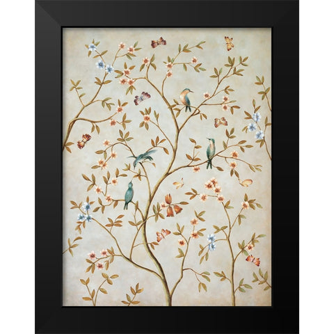 Le Printemp II Black Modern Wood Framed Art Print by Bouchardeau, Frances