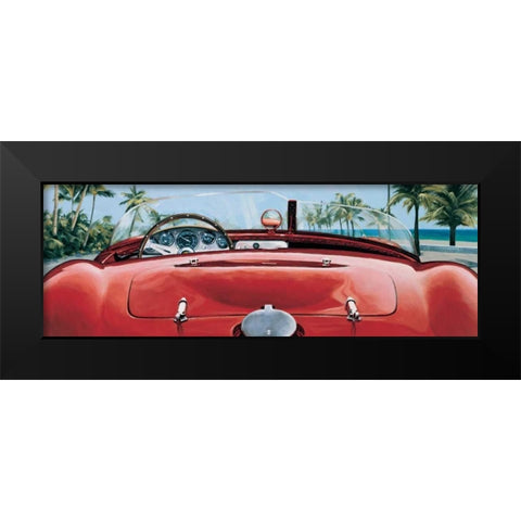 Granturismo Black Modern Wood Framed Art Print by Brook, Francis