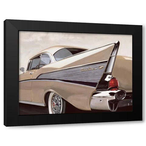 57 Bel Air Black Modern Wood Framed Art Print by Brook, Francis