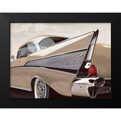57 Bel Air Black Modern Wood Framed Art Print by Brook, Francis