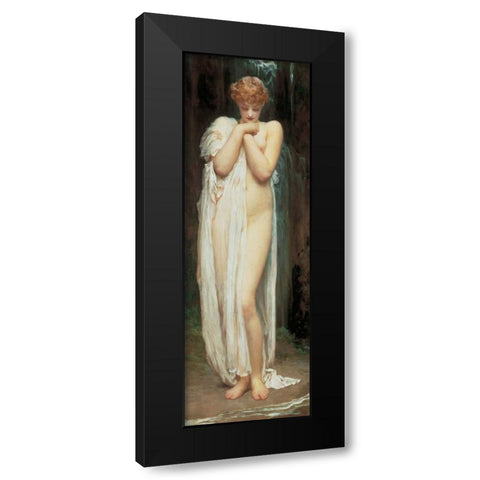 The Nymph of the River Black Modern Wood Framed Art Print with Double Matting by Leighton, Frederic
