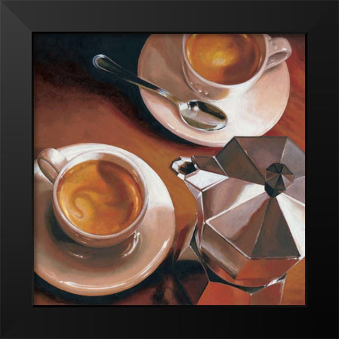 Intermezzo Black Modern Wood Framed Art Print by Landi, Federico