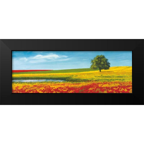 Era d estate Black Modern Wood Framed Art Print by Arnolfi, Giorgio