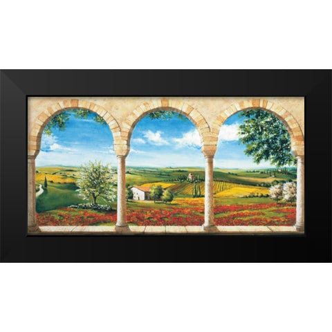 Dal casale Black Modern Wood Framed Art Print by Mannarini, Giovanbattista