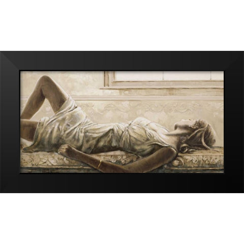 Dolce pensare Black Modern Wood Framed Art Print by Scala, Gualtiero Bassi