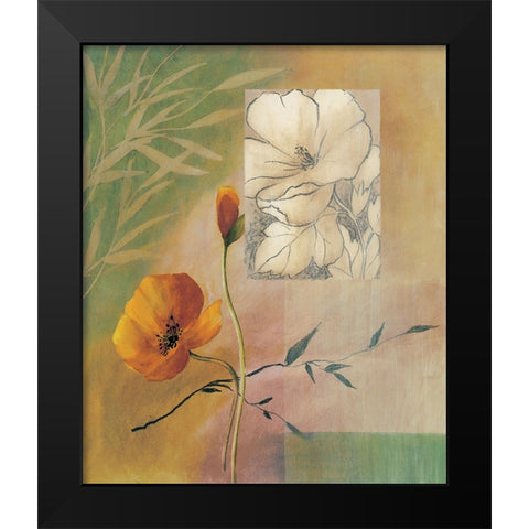 Fleurs et couleurs II Black Modern Wood Framed Art Print by Boulez, Genevieve