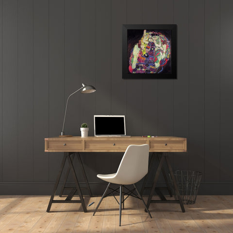 The Virgin Black Modern Wood Framed Art Print by Klimt, Gustav