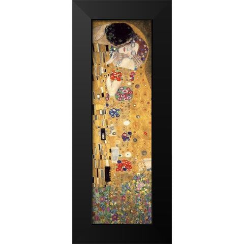 The Kiss Black Modern Wood Framed Art Print by Klimt, Gustav