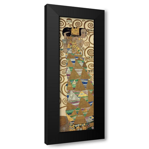 Expectation Black Modern Wood Framed Art Print with Double Matting by Klimt, Gustav