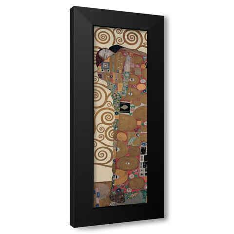 Fulfillment Black Modern Wood Framed Art Print with Double Matting by Klimt, Gustav
