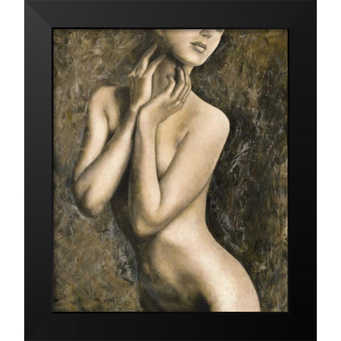 Femminilita II Black Modern Wood Framed Art Print by Mariani, Giorgio