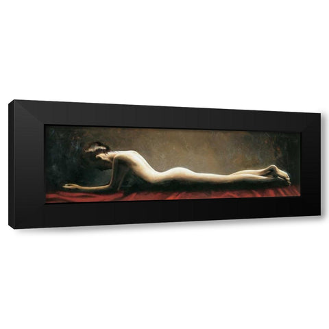 Quiete Black Modern Wood Framed Art Print with Double Matting by Mariani, Giorgio