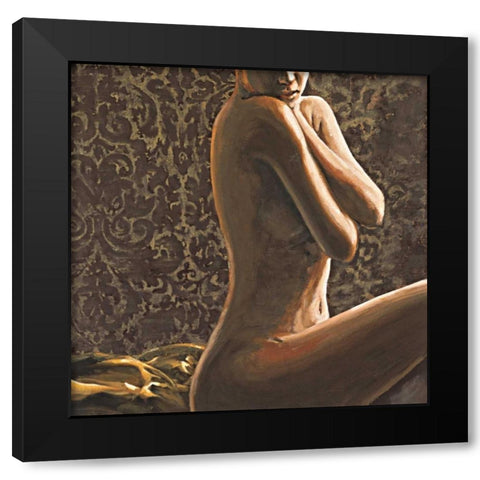 Neoclassico II Black Modern Wood Framed Art Print with Double Matting by Mariani, Giorgio