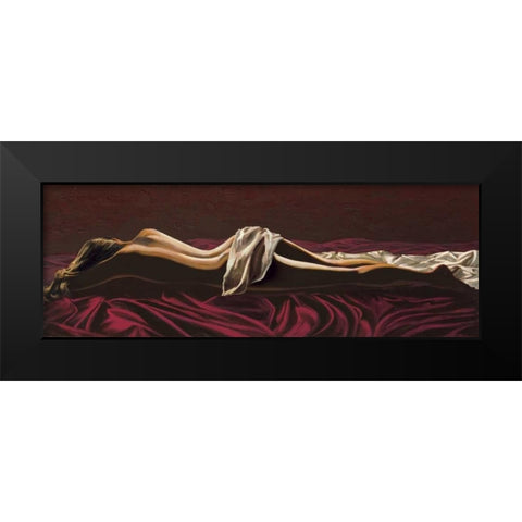 Incanto notturno Black Modern Wood Framed Art Print by Mariani, Giorgio