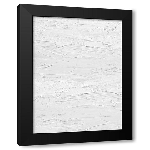 Textured on White I Black Modern Wood Framed Art Print with Double Matting by Gordon, Sofia