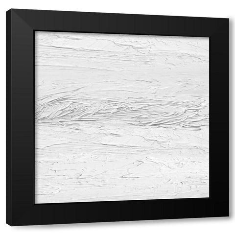 Textured on White III Black Modern Wood Framed Art Print with Double Matting by Gordon, Sofia