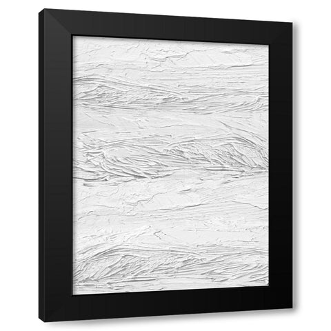 Textured on White IV Black Modern Wood Framed Art Print with Double Matting by Gordon, Sofia
