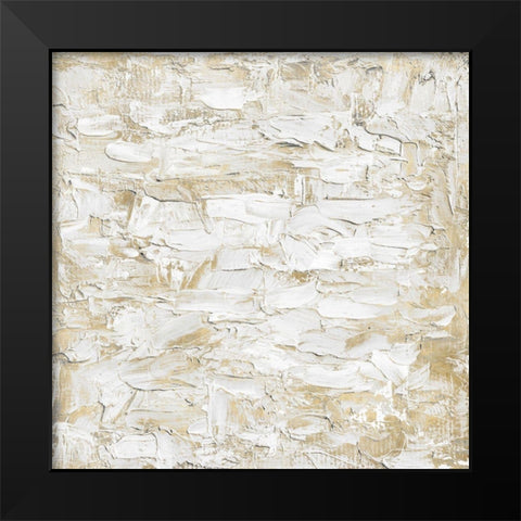 Textural with Gold I Black Modern Wood Framed Art Print by Gordon, Sofia