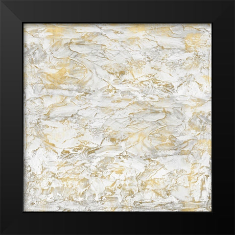 Textural with Gold II Black Modern Wood Framed Art Print by Gordon, Sofia