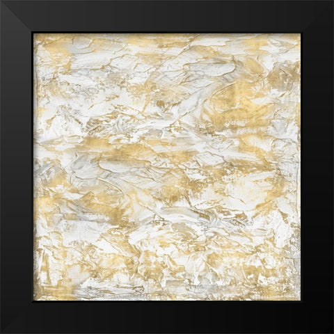 Textural with Gold III Black Modern Wood Framed Art Print by Gordon, Sofia