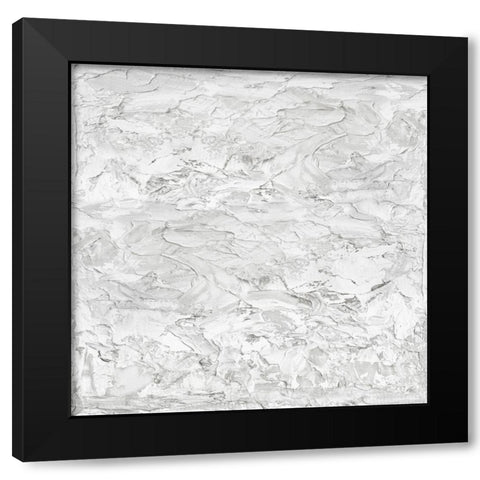 White on White I Black Modern Wood Framed Art Print by Gordon, Sofia