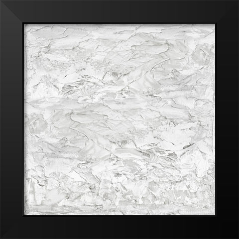 White on White I Black Modern Wood Framed Art Print by Gordon, Sofia
