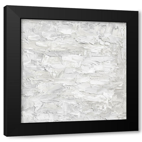 White on White III Black Modern Wood Framed Art Print with Double Matting by Gordon, Sofia