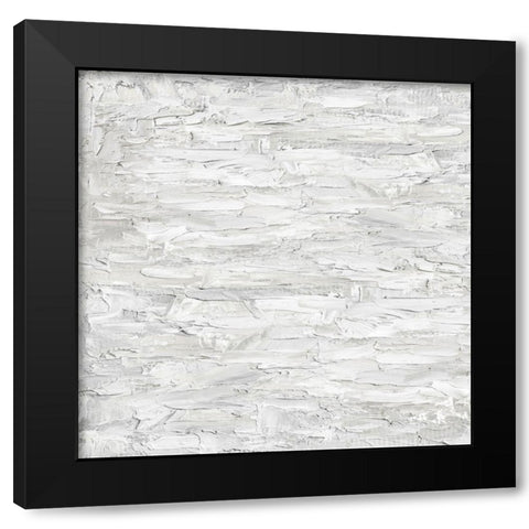 White on White IV Black Modern Wood Framed Art Print by Gordon, Sofia