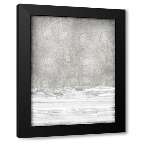 White on Silver II Black Modern Wood Framed Art Print with Double Matting by Gordon, Sofia