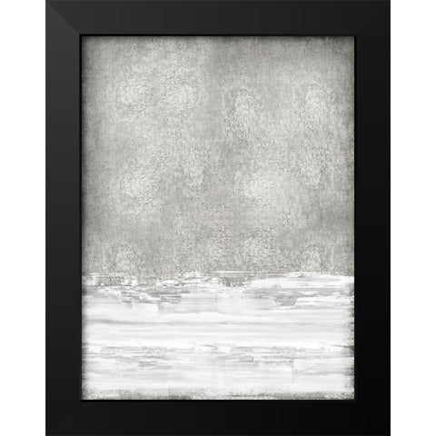White on Silver II Black Modern Wood Framed Art Print by Gordon, Sofia