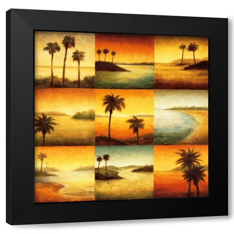 Palm Perspectives Black Modern Wood Framed Art Print by Williams, Gregory