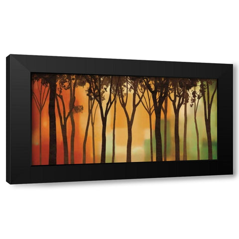 Twilight Silhouette Black Modern Wood Framed Art Print with Double Matting by Williams, Gregory