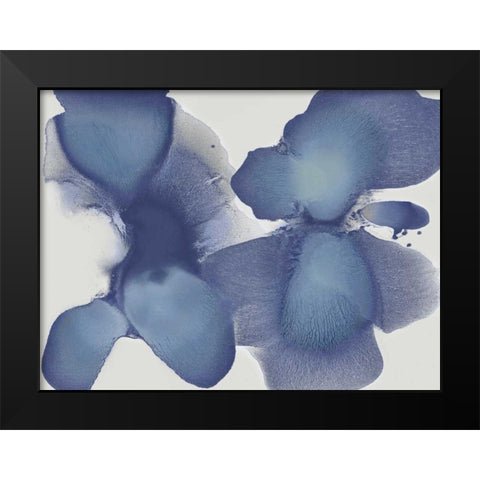Animate Indigo II Black Modern Wood Framed Art Print by Carlson, Hannah