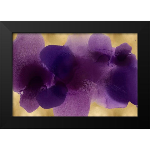 Continuous on Gold Black Modern Wood Framed Art Print by Carlson, Hannah