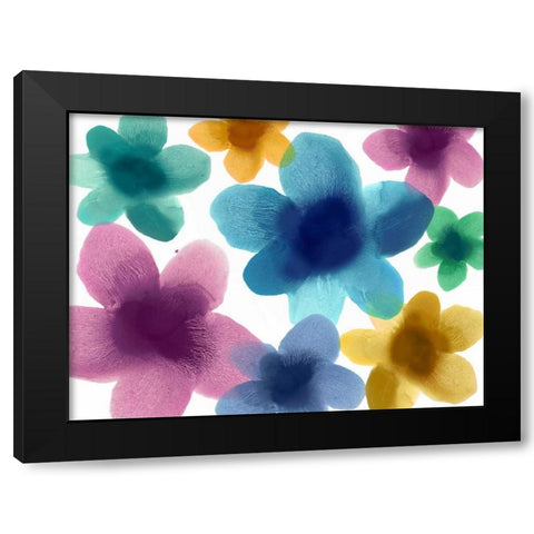 Hanging Out Black Modern Wood Framed Art Print with Double Matting by Carlson, Hannah