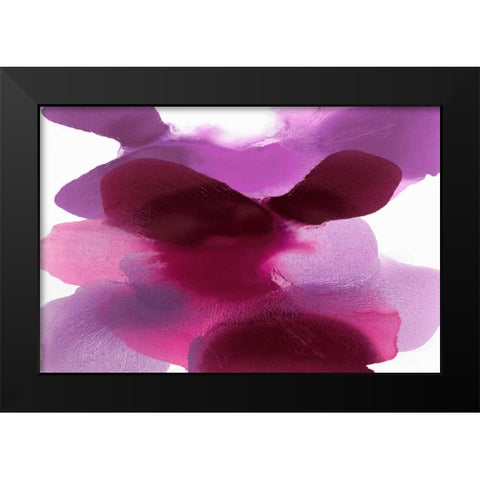 Magenta Drift Black Modern Wood Framed Art Print by Carlson, Hannah