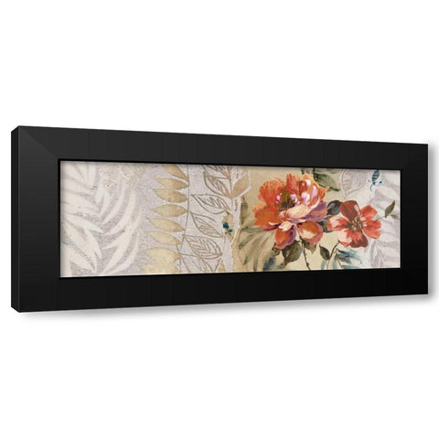 Florilege I Black Modern Wood Framed Art Print with Double Matting by Simon, Helene