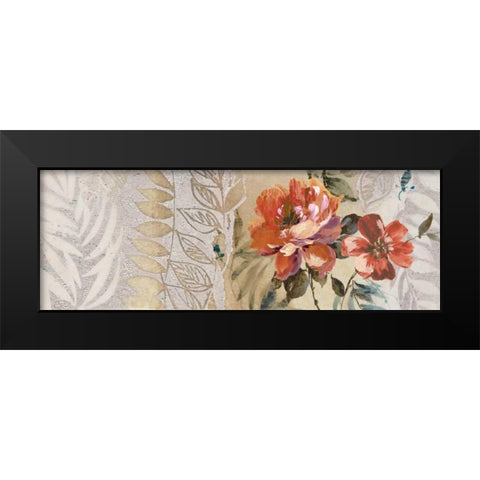 Florilege I Black Modern Wood Framed Art Print by Simon, Helene