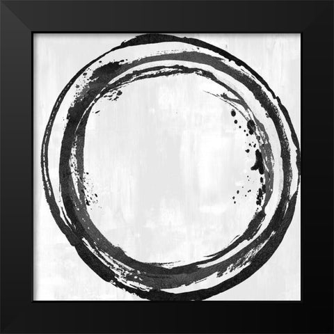 Circle Black I Black Modern Wood Framed Art Print by Harris, Natalie