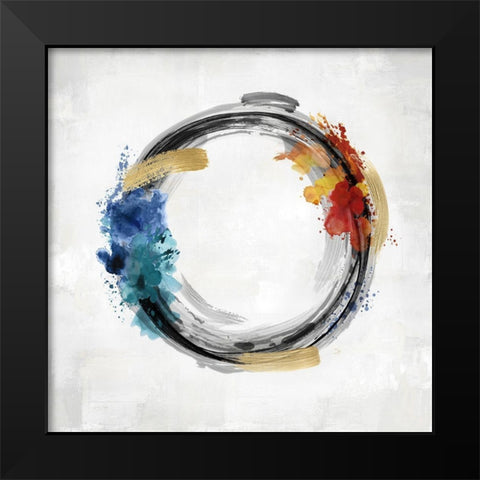 Circle Motion I Black Modern Wood Framed Art Print by Harris, Natalie