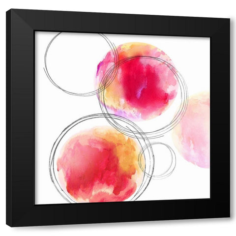 Circular II Black Modern Wood Framed Art Print by Harris, Natalie