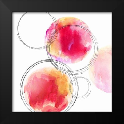 Circular II Black Modern Wood Framed Art Print by Harris, Natalie