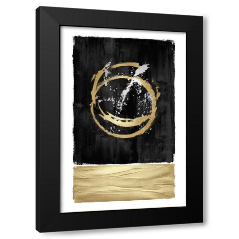 Inward Black I Black Modern Wood Framed Art Print by Harris, Natalie