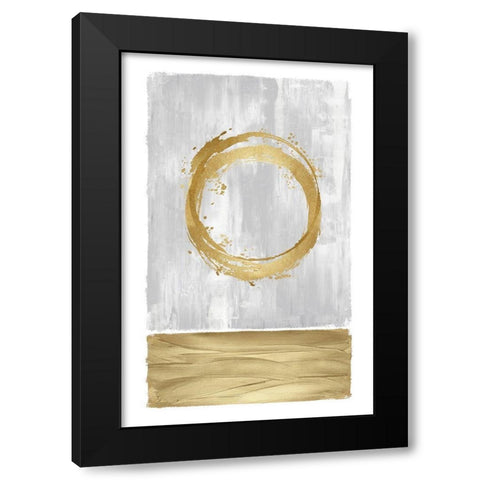 Inward Gold II Black Modern Wood Framed Art Print by Harris, Natalie