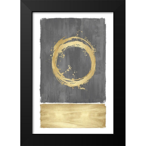 Inward Gray II Black Modern Wood Framed Art Print by Harris, Natalie