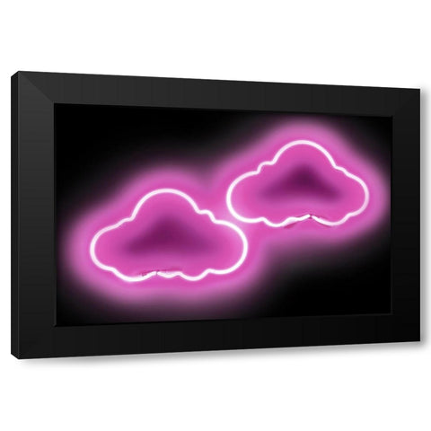 Neon Clouds PB Black Modern Wood Framed Art Print by Carr, Hailey